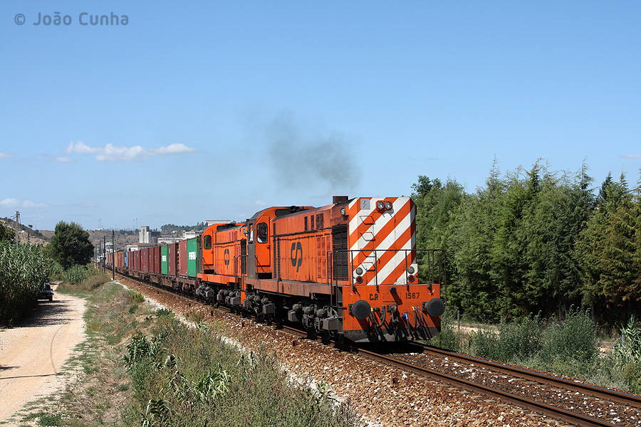 Train Entroncamento - Badajoz, avec conteneurs