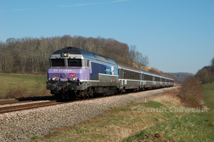 Le Corail 1039 &agrave; l'entr&eacute;e de Vesoul.