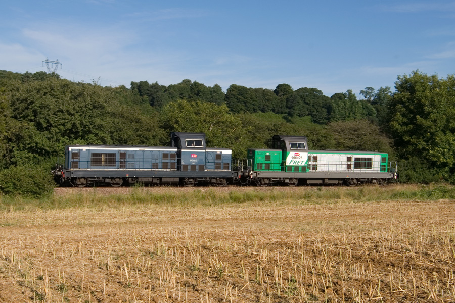 Train HLP pour Nevers, BB 66485 en t&ecirc;te, pr&egrave;s de Gipy.