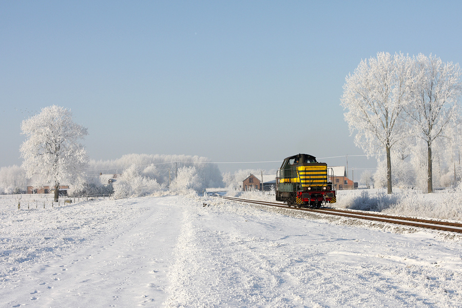 La 7381 d&eacute;rouille la ligne industrielle 287 entre Ath et Ghislenghien.
