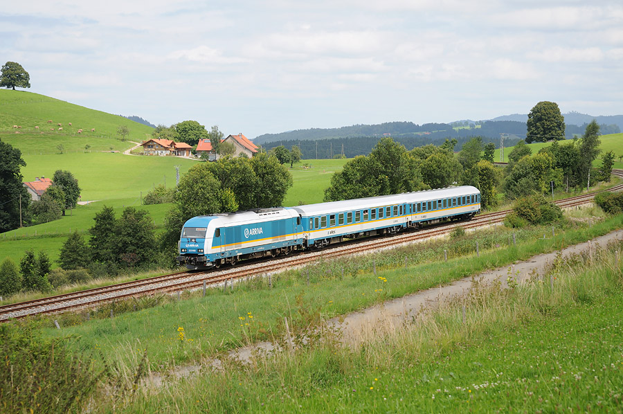 Passage &agrave; Heimhofen du train ALX 86210 M&uuml;nchen Hbf 11h21 - Lindau Hbf 14h04.
