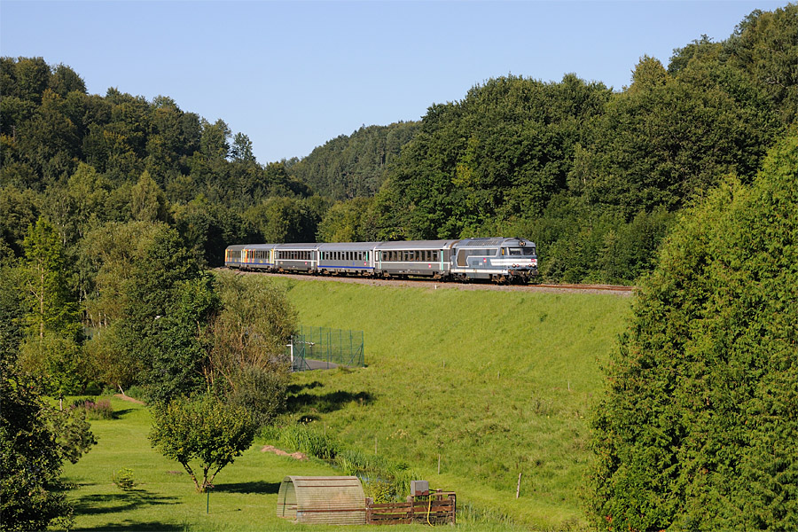Passage &agrave; Frohmuhl du TER 830932 Krimmeri-Meinau 16h14 &ndash; Sarreguemines 17h53.