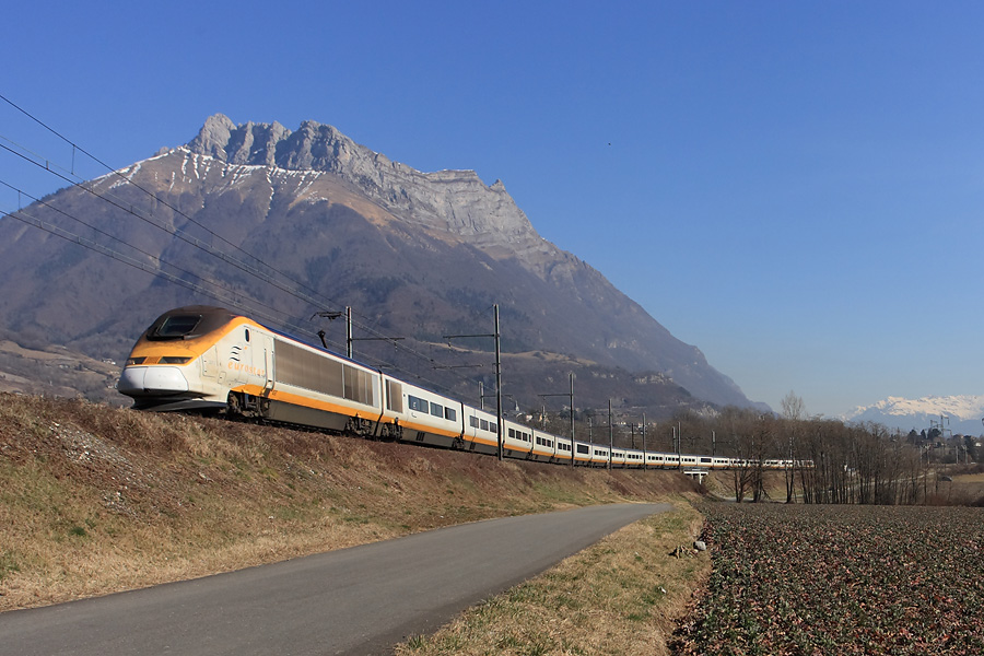Eurostar &agrave; destination de Saint Pancras pour les pointes d'hiver, &agrave; Saint-Jean-de-la-Porte.