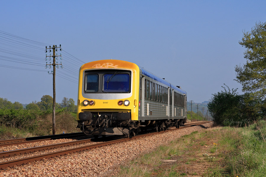 L'X4658/XR8447 assure un TER en provenan Dijon et à destination de Nevers.ce de